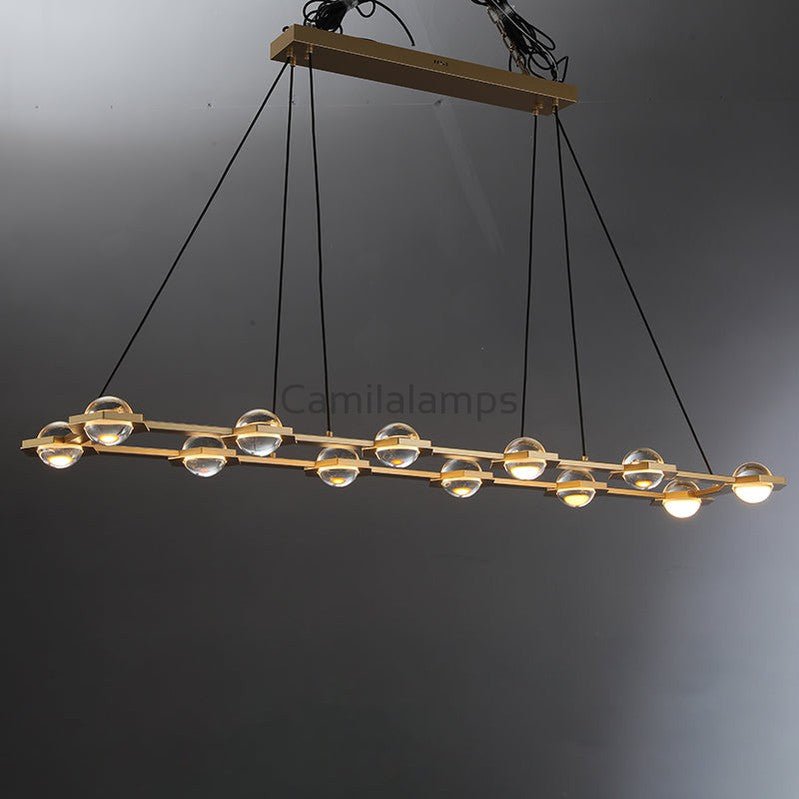 Eclatamt Planet Rectangular Chandelier 54", 72" - Camilalamps - CAM1445