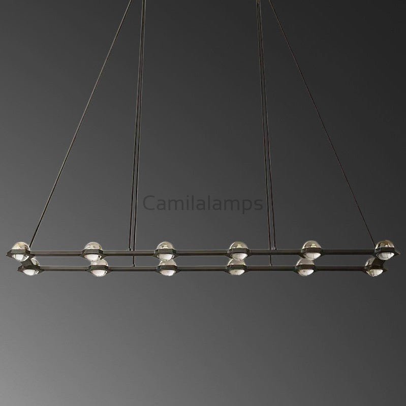 Eclatamt Planet Rectangular Chandelier 54", 72" - Camilalamps - CAM1446