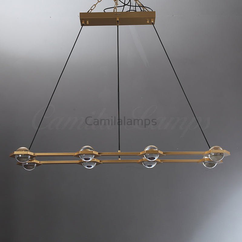 Eclatamt Planet Rectangular Chandelier 54", 72" - Camilalamps - CAM1446