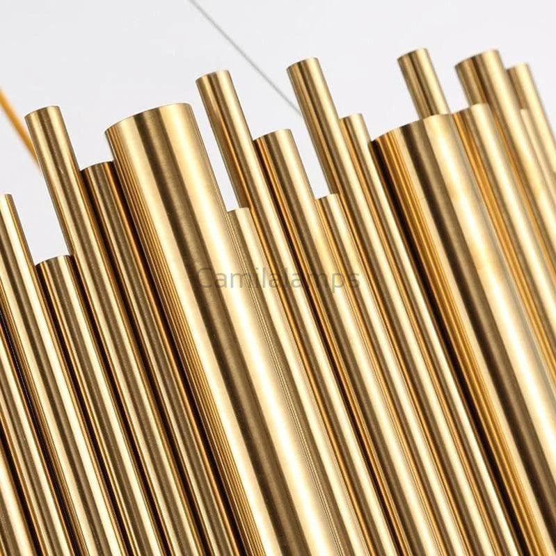 Edith Stainless Steel Tube Rectangle Chandelier - Camilalamps - ILM0329