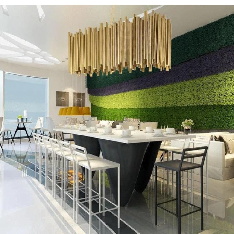 Edith Stainless Steel Tube Rectangle Chandelier - Camilalamps - ILM0328