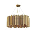 Edith Stainless Steel Tube Round Chandelier - Camilalamps - ILM0326