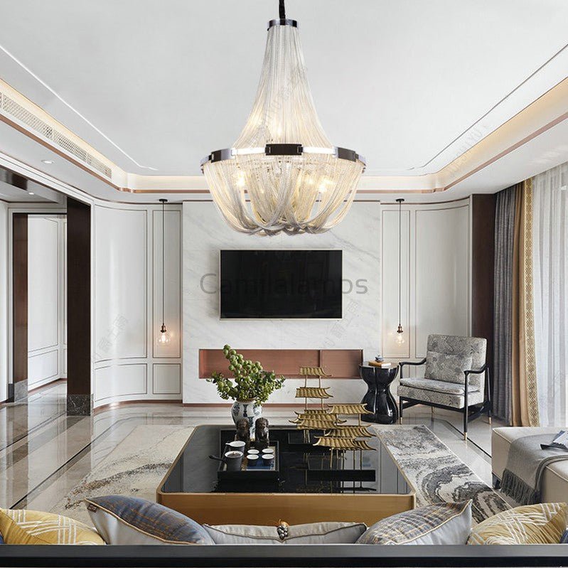 Eldorado Luxury Aluminum Chain Tassel Chandelier - Camilalamps - Ca-1a-1001