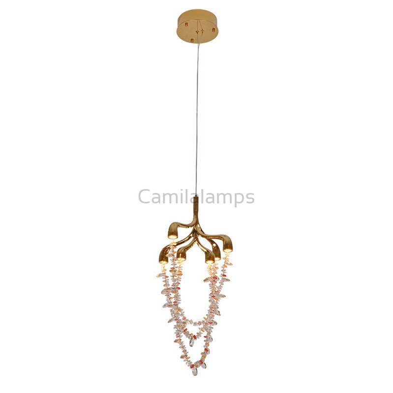 Elegant Beautiful Crystals Stylish Pendant Light - Camilalamps - SID - 1009