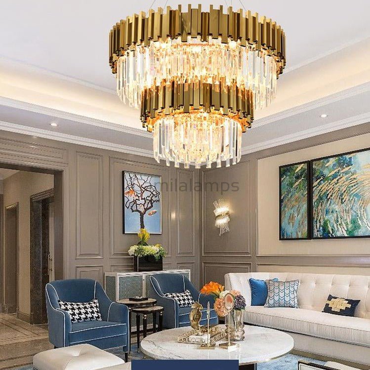 Elian Alaric Crystal Chandelier - Camilalamps
