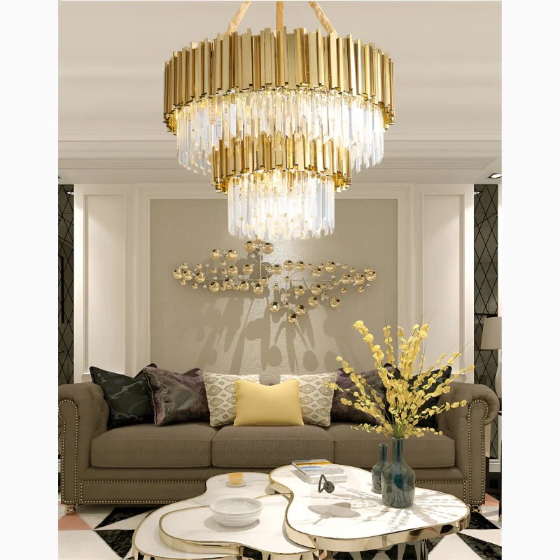 Elian Alaric Crystal Chandelier - Camilalamps