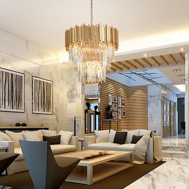 Elian Kaia Crystal Pendant Chandelier - Camilalamps - CA - A - 685