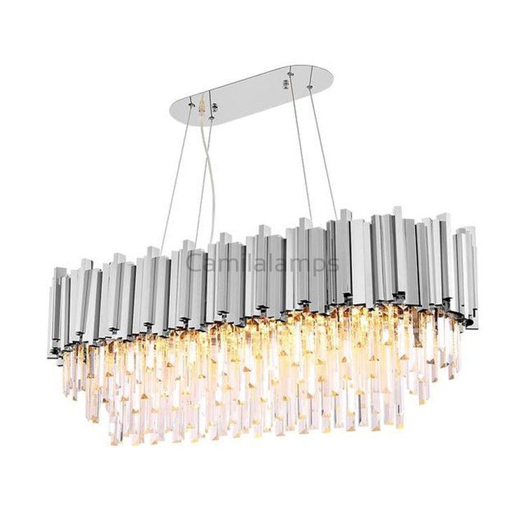 Elian Oval Crystal Chandelier - Camilalamps - CA - A - 691