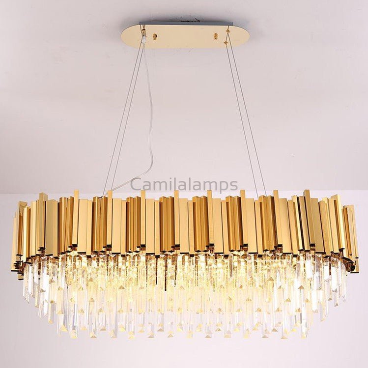 Elian Oval Crystal Chandelier - Camilalamps - Ca-1a-1691