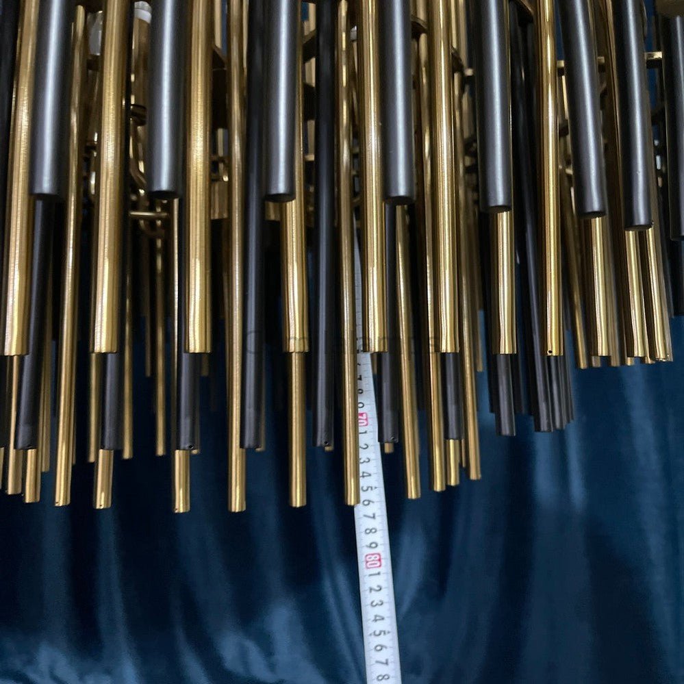 Emila Burnished Brass Chandelier 24''32''42'' - Camilalamps - CA10071