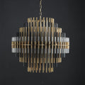 Emila Burnished Brass Chandelier 24''32''42'' - Camilalamps - CA10071