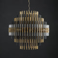 Emila Burnished Brass Chandelier 24''32''42'' - Camilalamps - CA10071