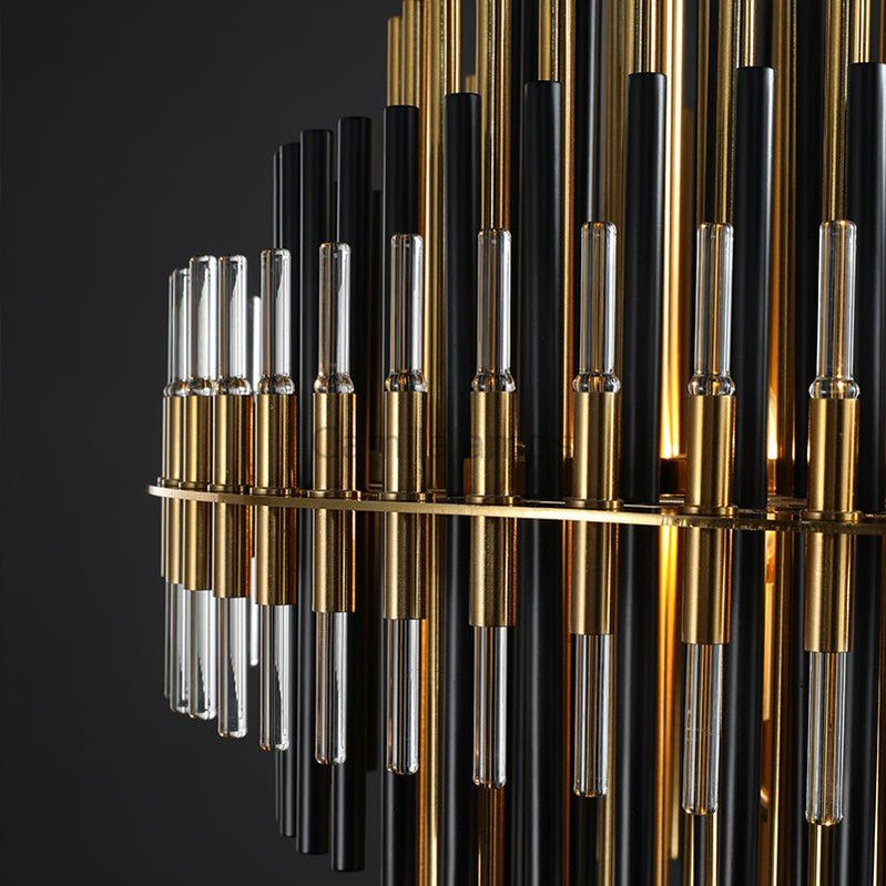 Emila Burnished Brass Chandelier 24''32''42'' - Camilalamps - CA10071