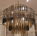 Emila Burnished Brass Chandelier 24''32''42'' - Camilalamps - CA10071
