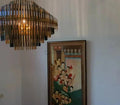 Emila Burnished Brass Chandelier 24''32''42'' - Camilalamps - CA10071