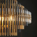 Emila Industrial Metal Tube Chandelier For Living Room - Camilalamps - CAM1206