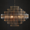 Emila Industrial Metal Tube Chandelier For Living Room - Camilalamps - CAM1206