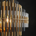 Emila Industrial Metal Tube Chandelier For Living Room - Camilalamps - CAM1206