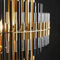 Emila Industrial Metal Tube Chandelier For Living Room - Camilalamps - CAM1206