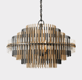 Emile Industrial Wind Round Chandelier 24