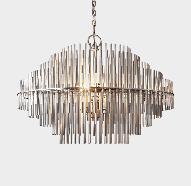 Emile Industrial Wind Round Chandelier 24" 32" 42" - Camilalamps - CA0070