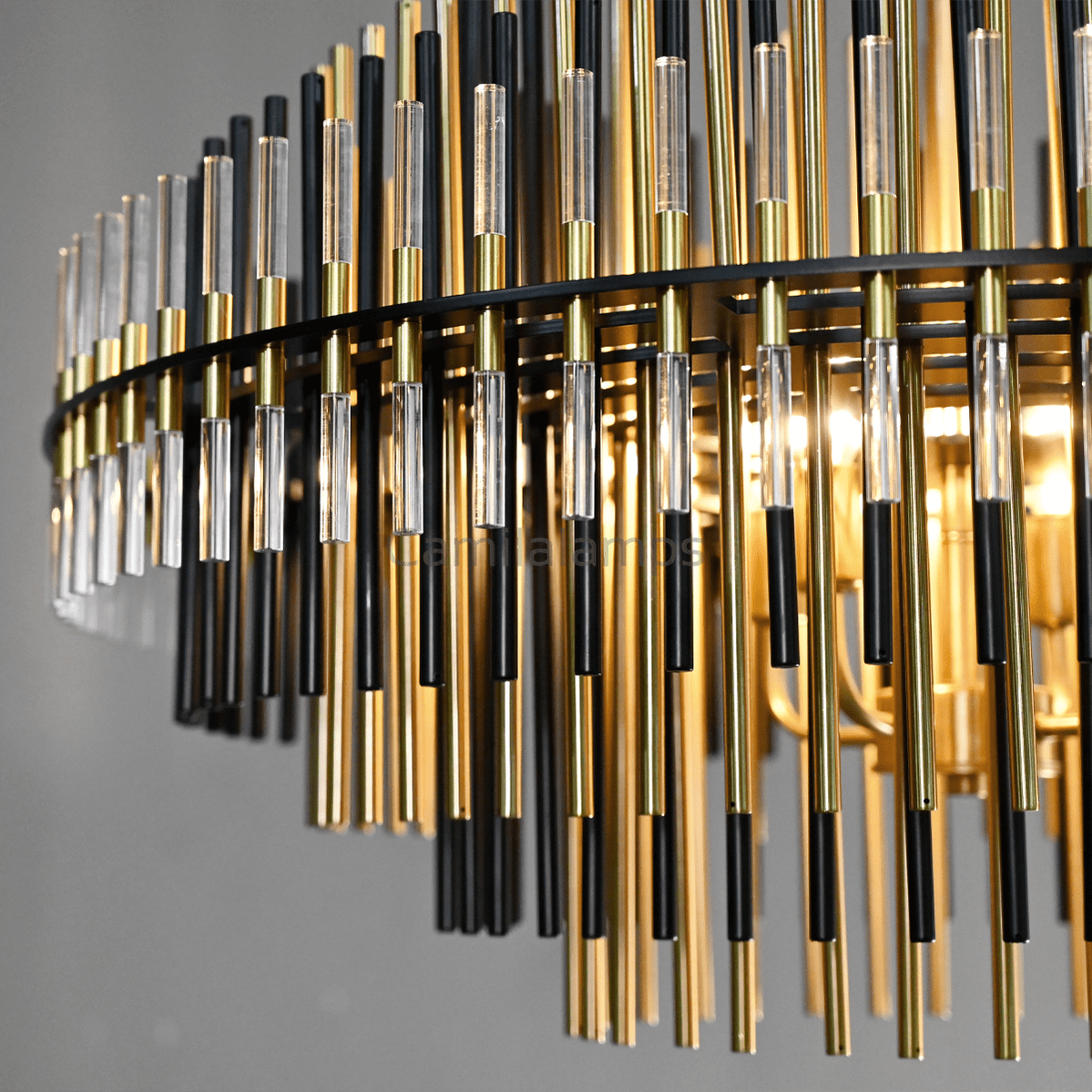 Emile Industrial Wind Round Chandelier 24" 32" 42" - Camilalamps - CA0070