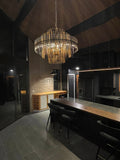 Emile Industrial Wind Round Chandelier 24