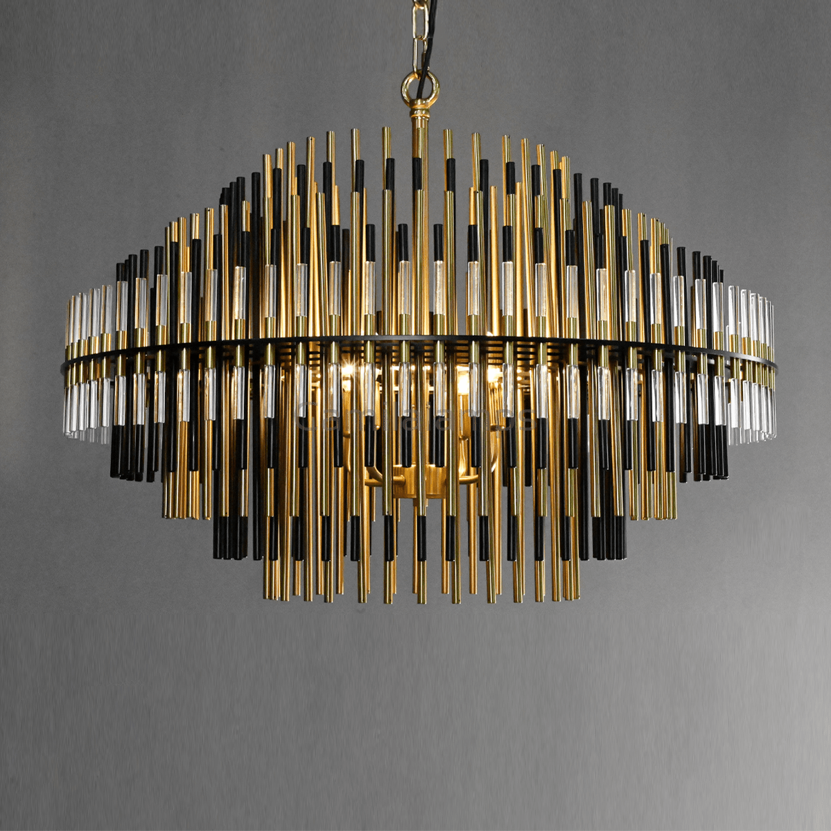 Emile Industrial Wind Round Chandelier 24" 32" 42" - Camilalamps - CA0070