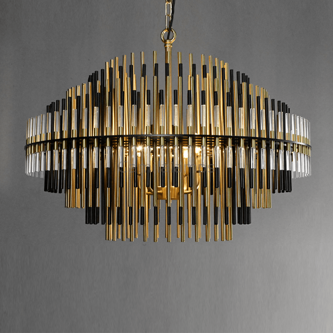 Emile Industrial Wind Round Chandelier 24" 32" 42" - Camilalamps - Ca0070