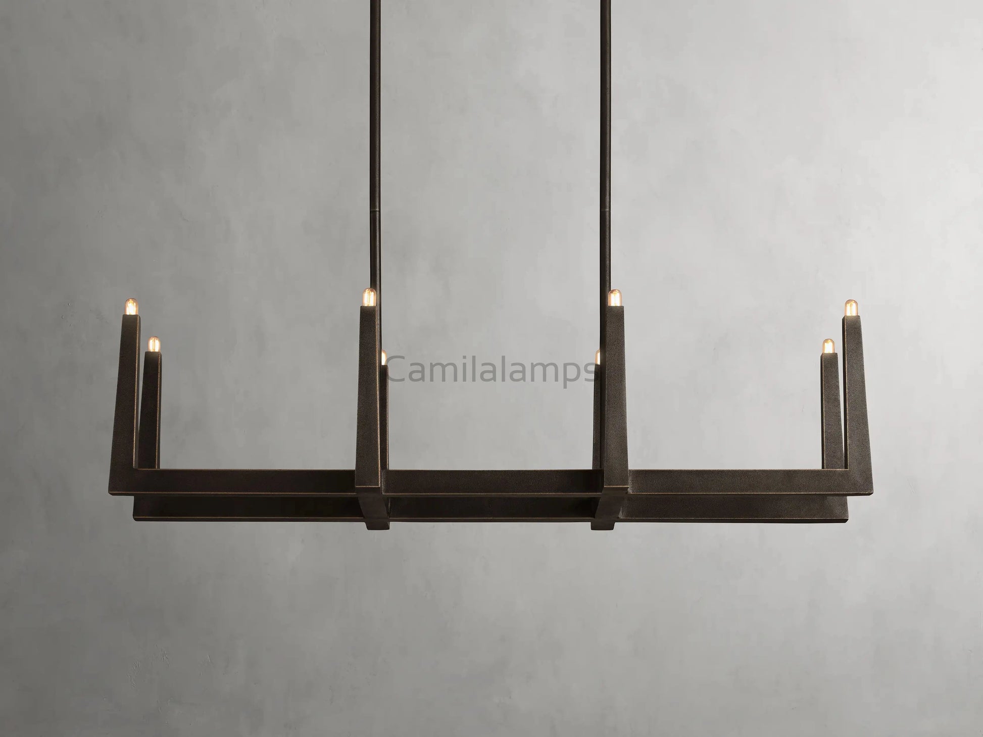 Emmet Linear Chandelier 48''60''72''W - Camilalamps - CA-954H129