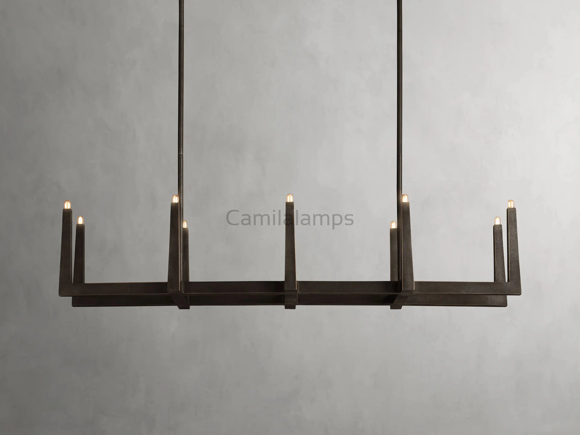 Emmet Linear Chandelier 48''60''72''W - Camilalamps - CA-954H127
