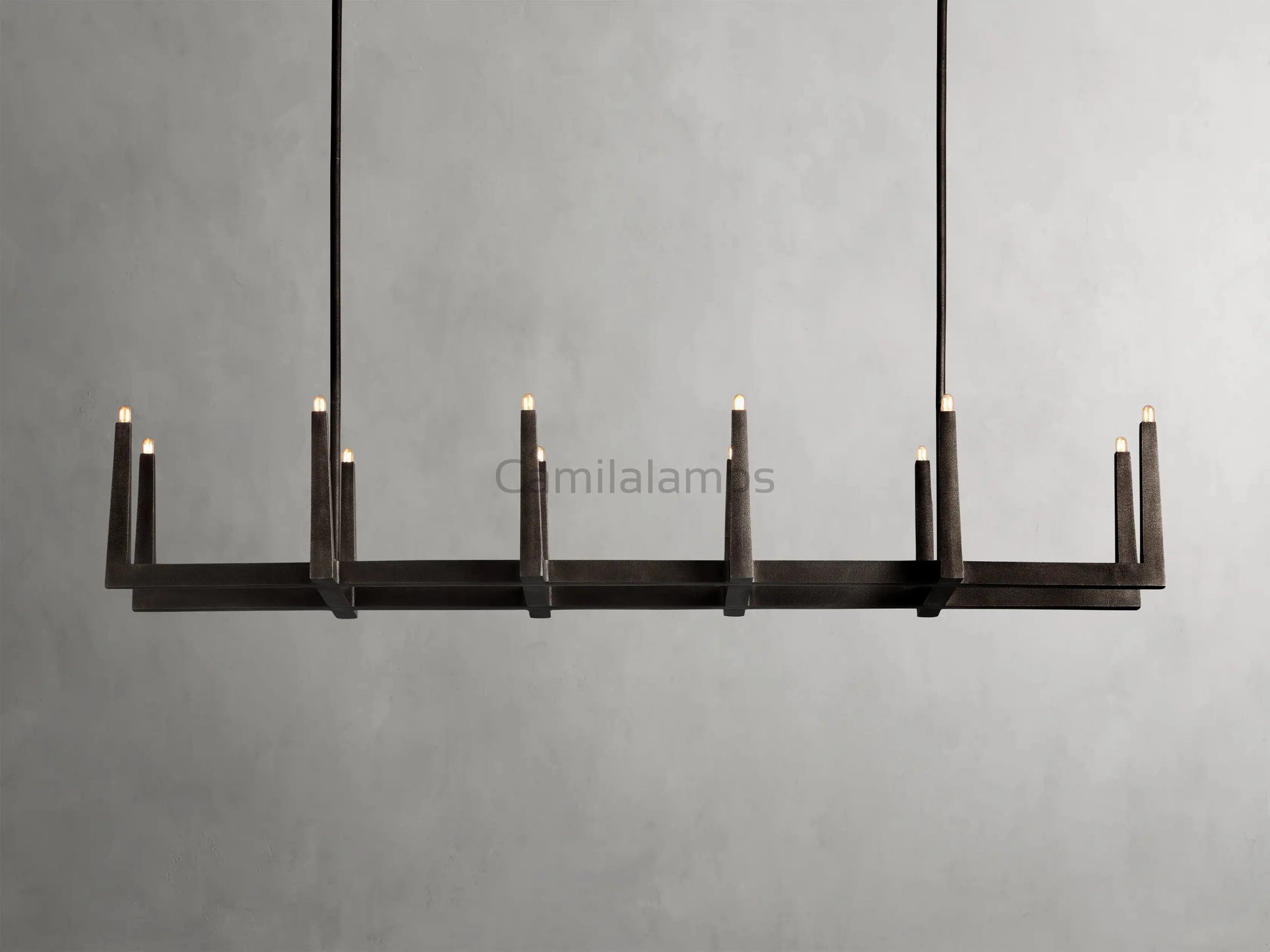 Emmet Linear Chandelier 48''60''72''W - Camilalamps - CA-954H125