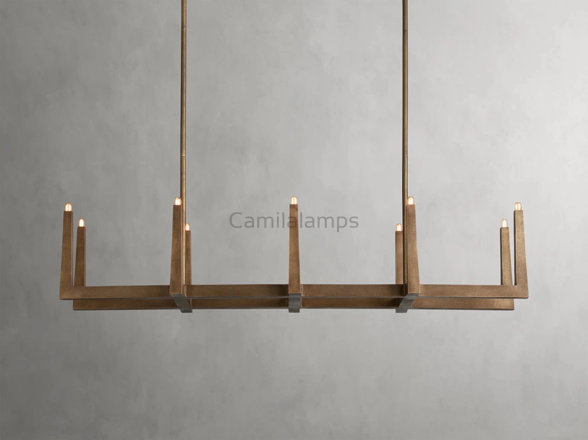 Emmet Linear Chandelier 48''60''72''W - Camilalamps - CA-954H126