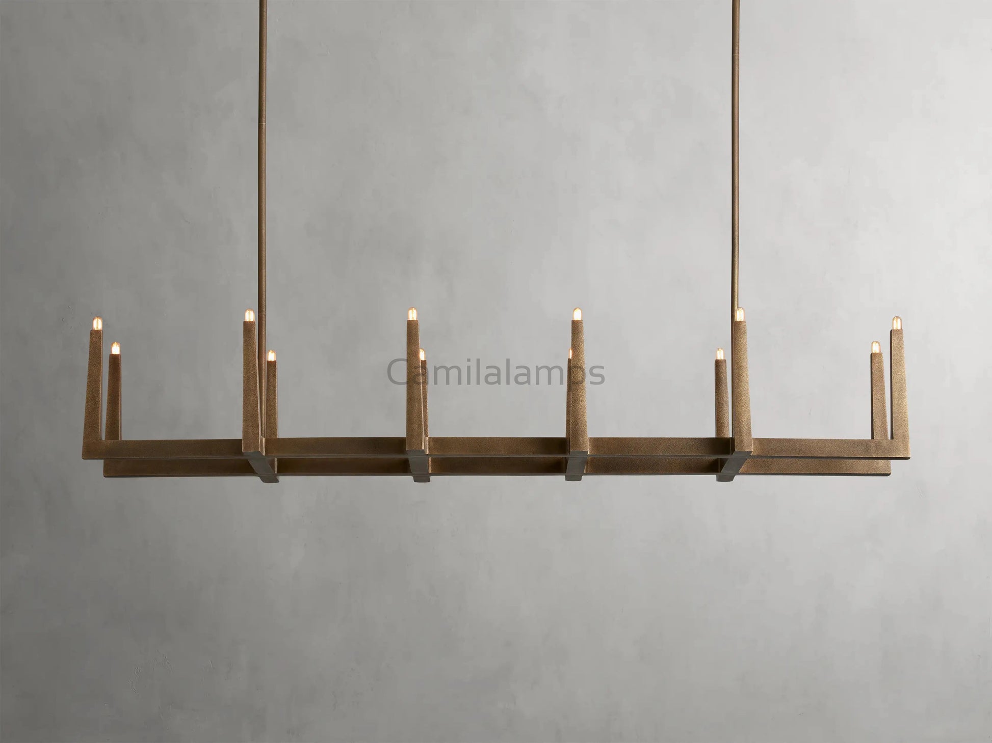 Emmet Linear Chandelier 48''60''72''W - Camilalamps - CA-954H124