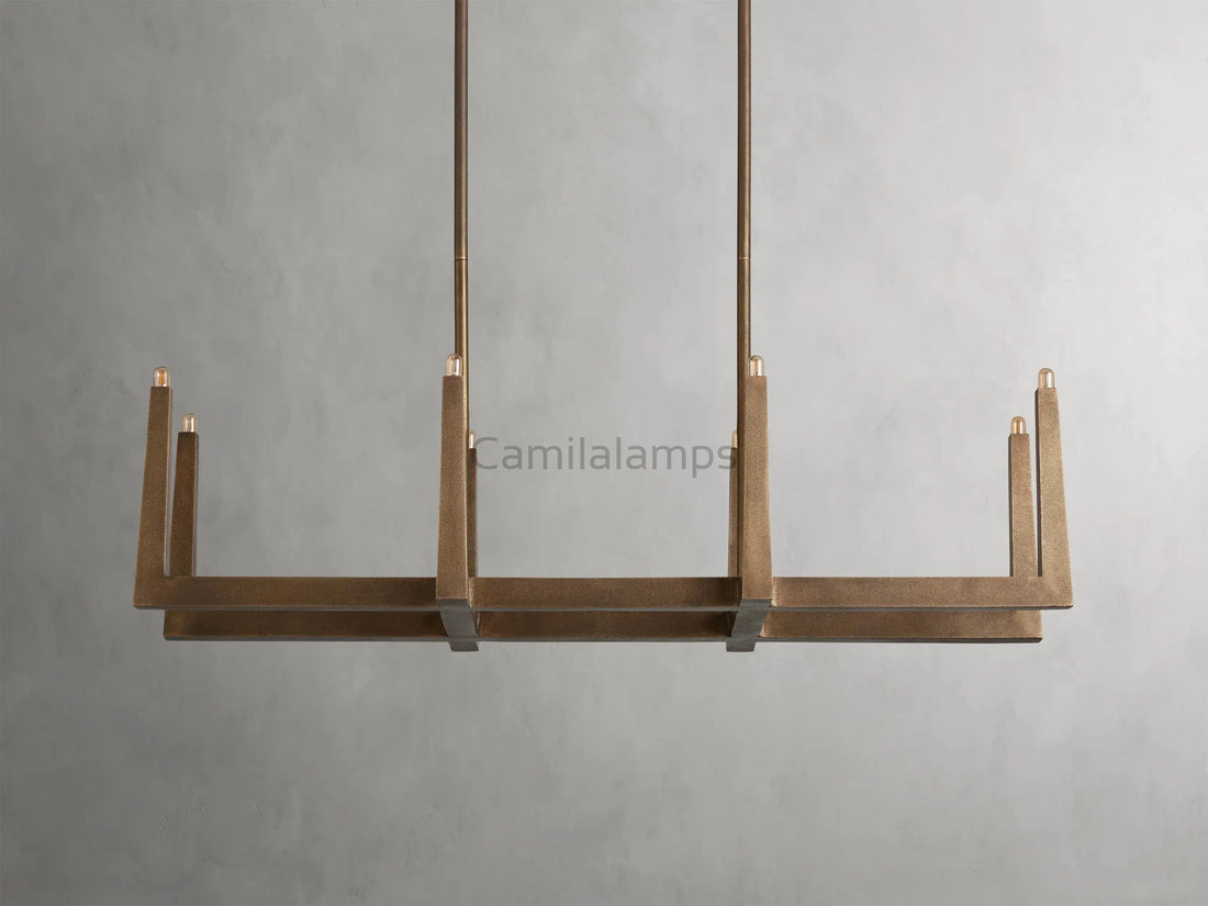 Emmet Linear Chandelier 48''60''72''W - Camilalamps - CA-954H128