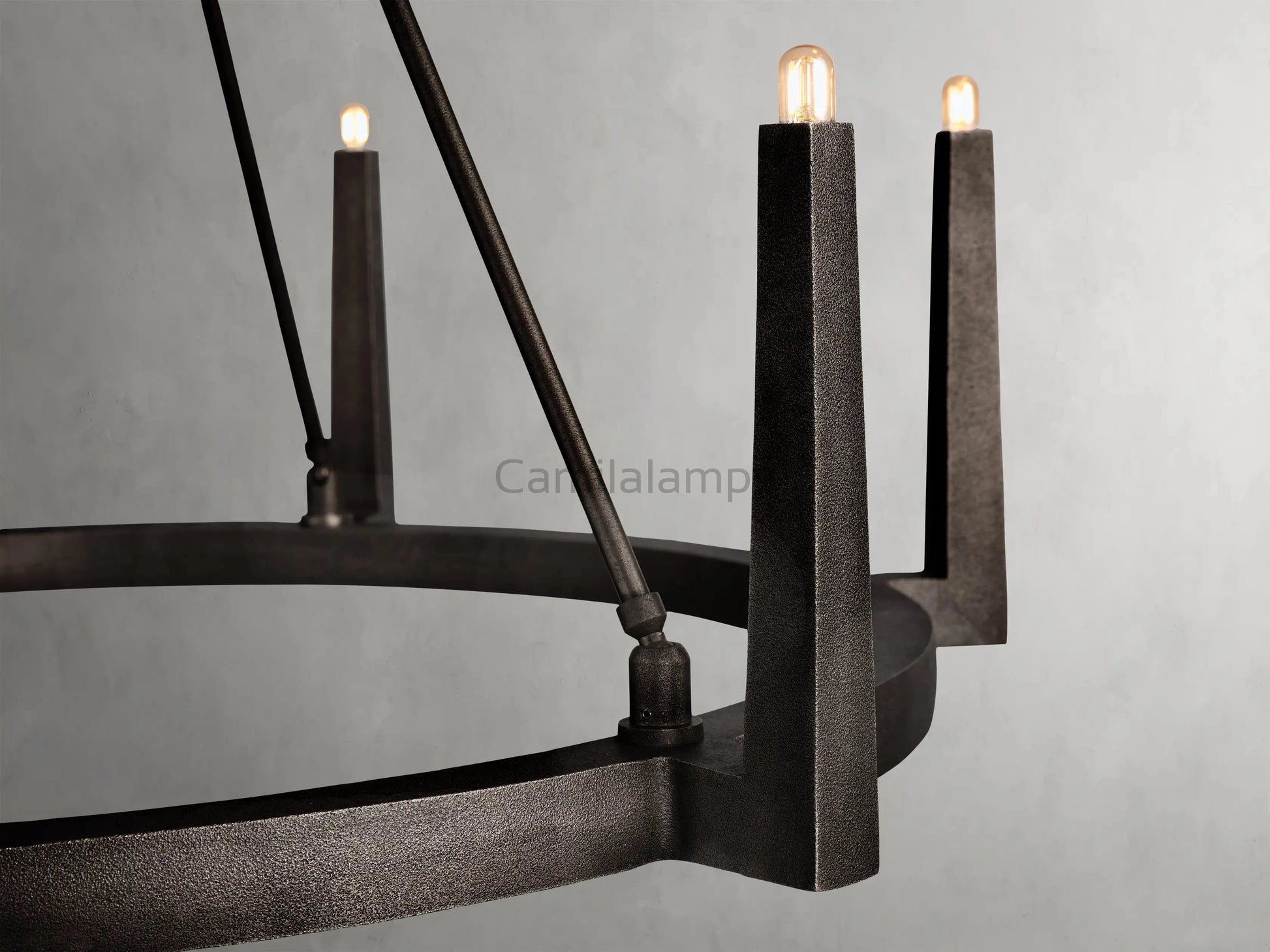 Emmet Round Chandelier 42''54'' - Camilalamps - CA-954H123