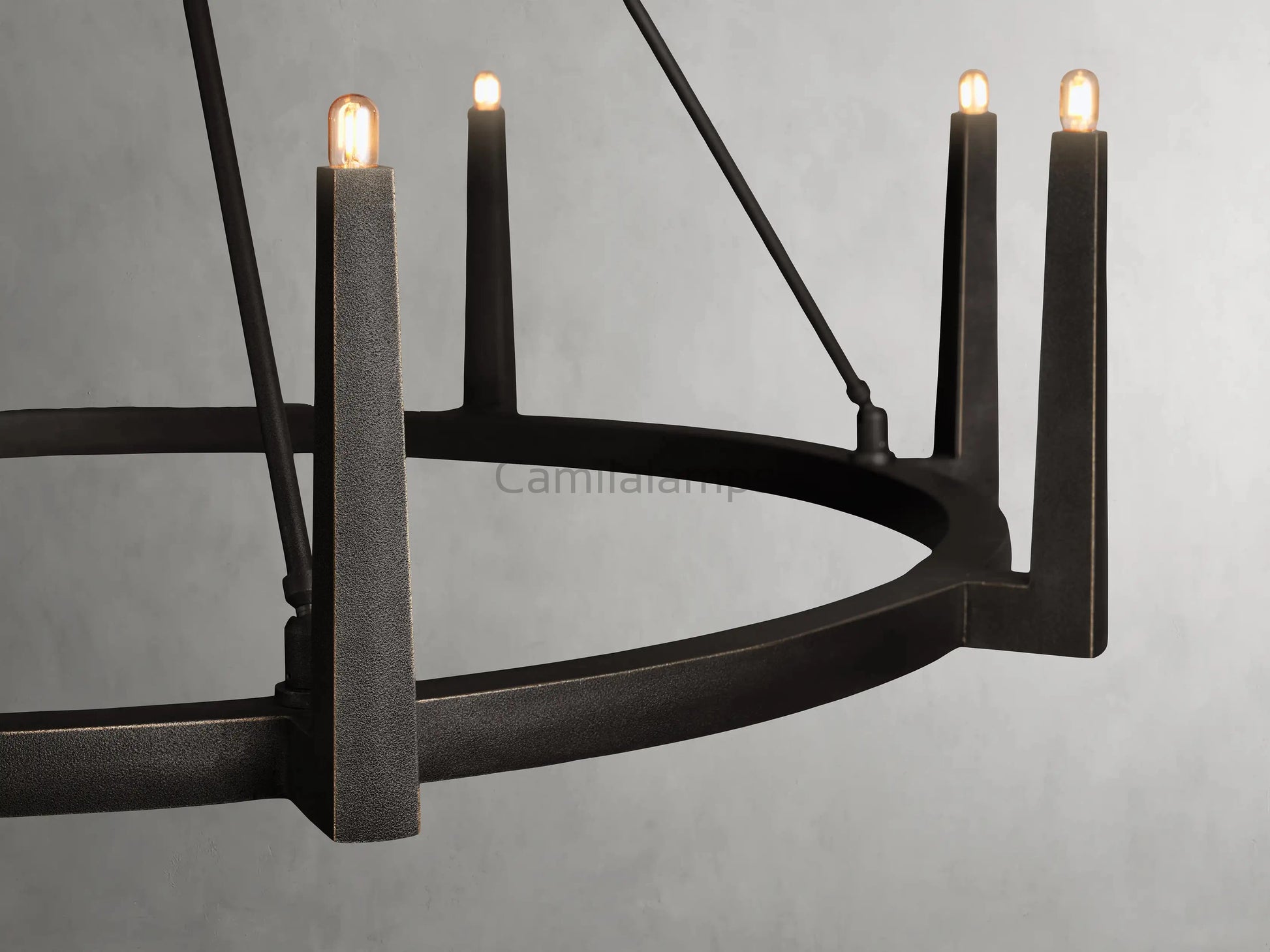 Emmet Round Chandelier 42''54'' - Camilalamps - CA-954H121