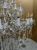 Empire candlestick Royal Crystal chandelier 60” - Camilalamps - EMP - 3