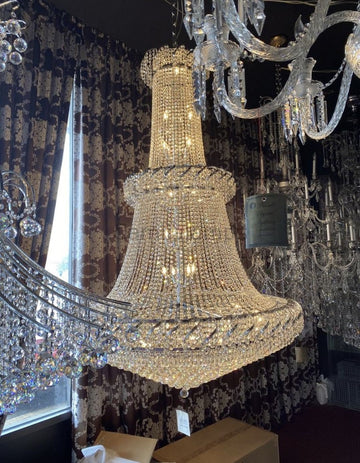 Empire French Crystal Chandelier 48" - Camilalamps - ECP-11C