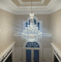 Extra Large European - style Multi - layers Candle Luxury Crystal Chandelier Gold Art Foyer/Staircase Decorative Light Fixture - Camilalamps - Ca-1X059