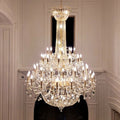 Extra Large European - style Multi - layers Candle Luxury Crystal Chandelier Gold Art Foyer/Staircase Decorative Light Fixture - Camilalamps - Ca-1X059