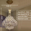Extra Large European - style Multi - layers Candle Luxury Crystal Chandelier Gold Art Foyer/Staircase Decorative Light Fixture - Camilalamps - Ca-1X-1010640