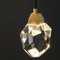 Faceted Crystal Masonry Wall Sconce Using Cord , Brass - Camilalamps - CA - WS0042