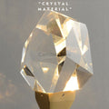 Faceted Crystal Masonry Wall Sconce Using Long Rod, Brass - Camilalamps - CA - WS0041