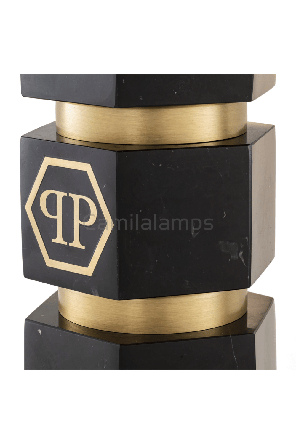 Faceted Marble Floor Lamp | Philipp Plein Hexagon - Camilalamps - PP0136UL