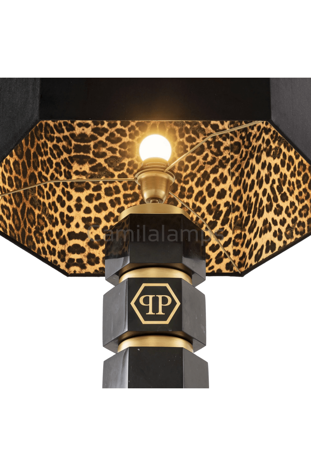 Faceted Marble Floor Lamp | Philipp Plein Hexagon - Camilalamps - PP0136UL