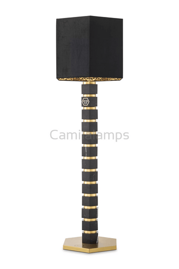 Faceted Marble Floor Lamp | Philipp Plein Hexagon - Camilalamps - PP0136UL