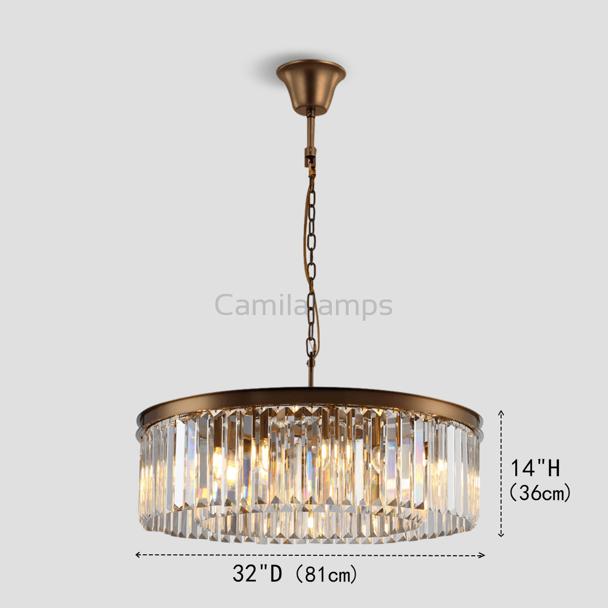 Falria 1 - Tier Crystal Round Chandelier - Camilalamps - VSL - CUST2024 - 252