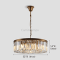 Falria 1 - Tier Crystal Round Chandelier - Camilalamps - VSL-1CUST2024-1252