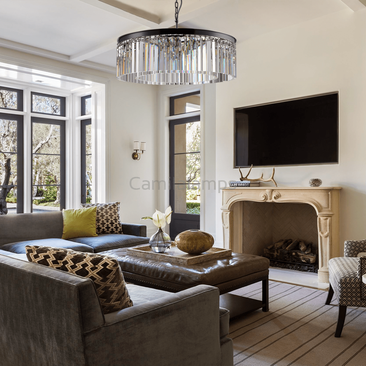 Falria 1 - Tier Crystal Round Chandelier - Camilalamps - VSL-1CUST2024-1247